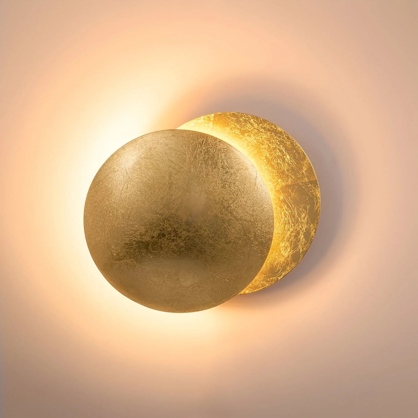 LunarGlow™ – Silver Metal Designer Wall Light with Adjustable Lighting