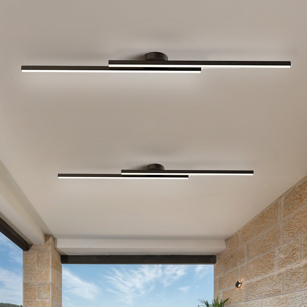 HaloEdge™ – Modern Aluminium Long Strip Semi Flush Mount LED Ceiling Light