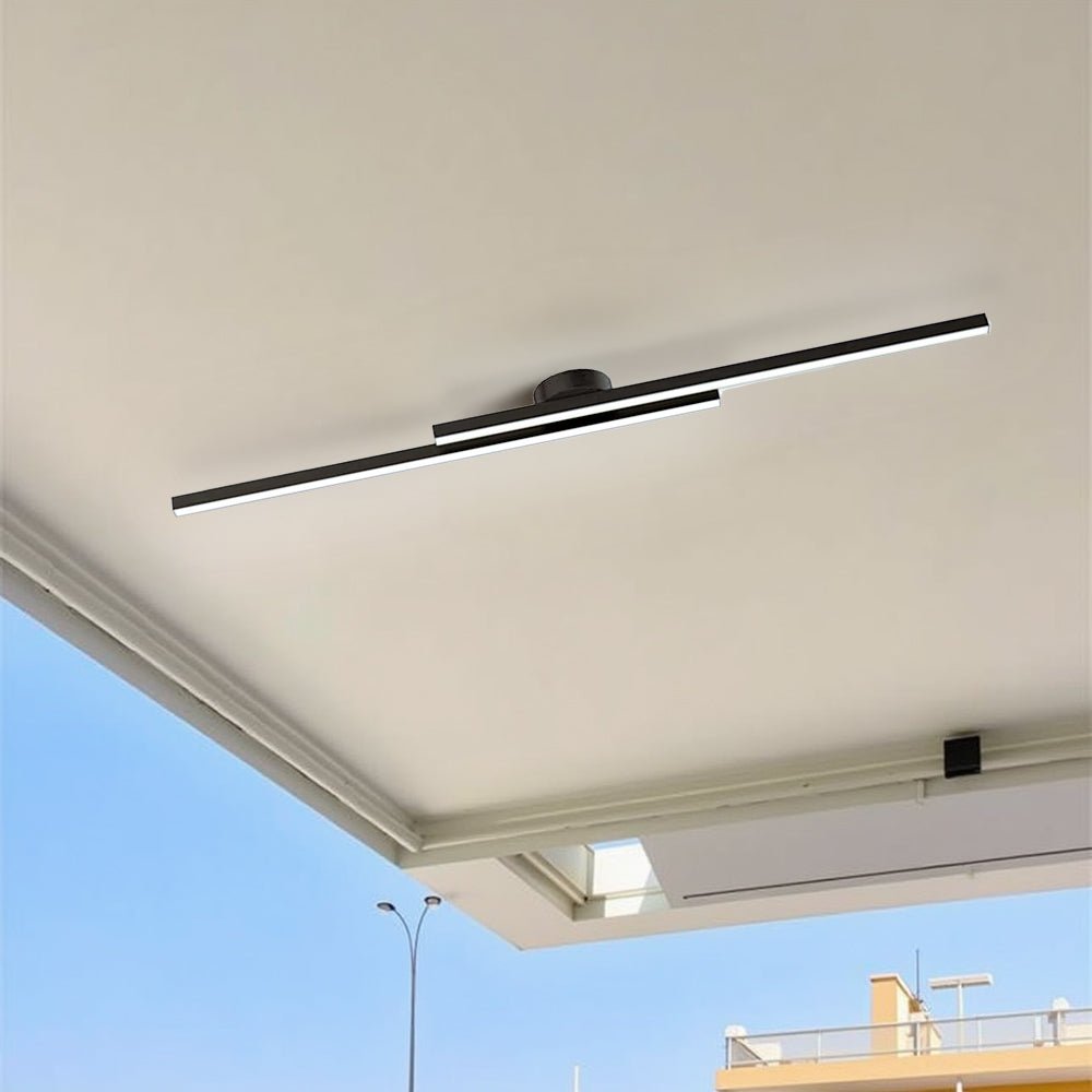 HaloEdge™ – Modern Aluminium Long Strip Semi Flush Mount LED Ceiling Light