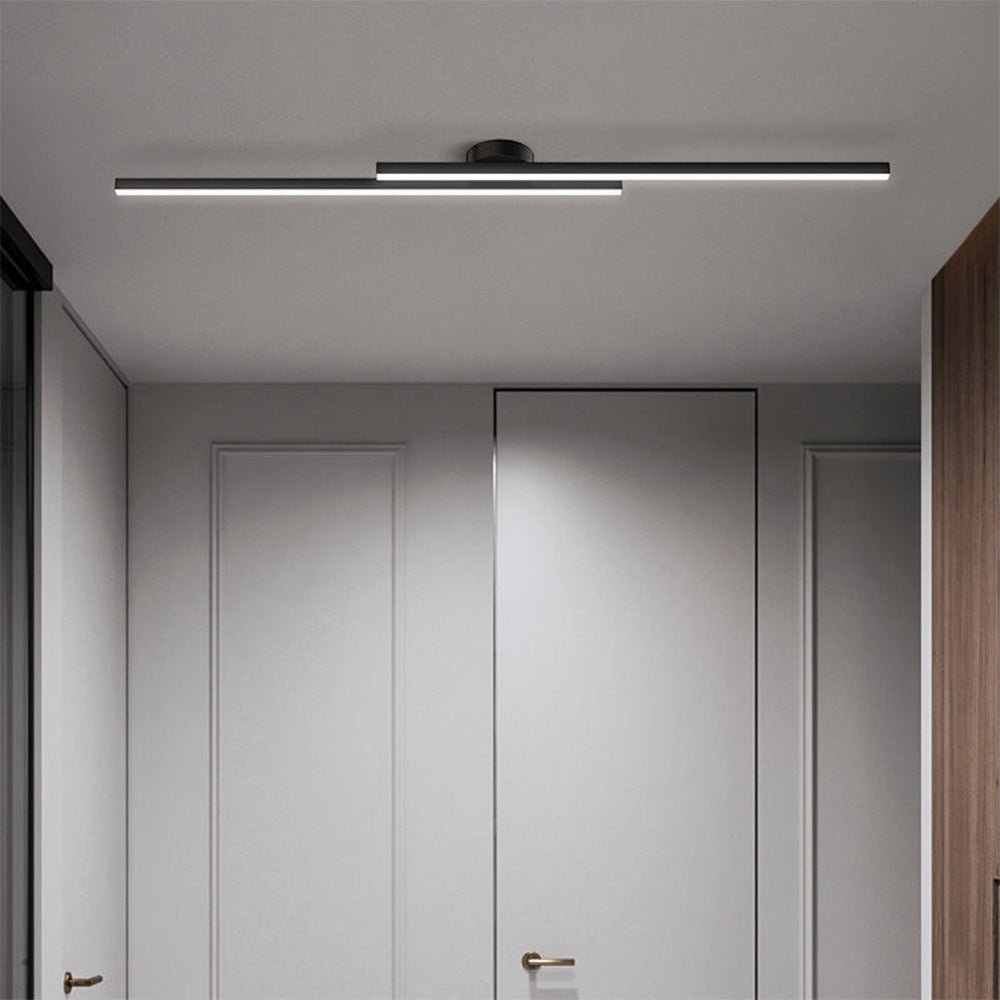 HaloEdge™ – Modern Aluminium Long Strip Semi Flush Mount LED Ceiling Light