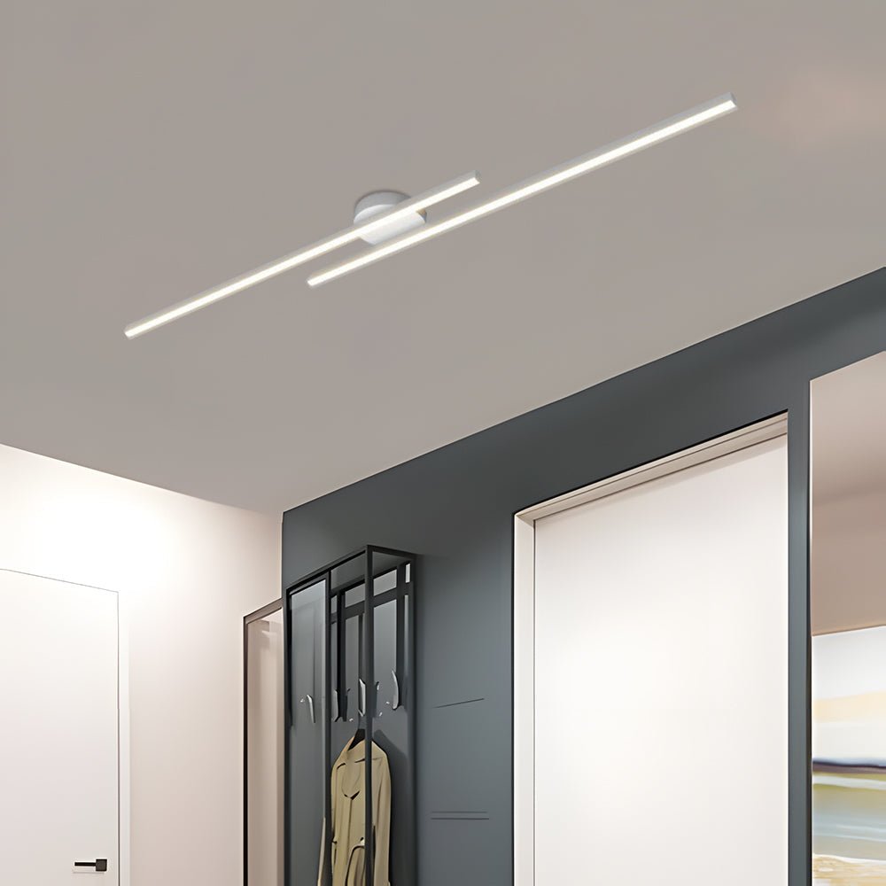 HaloEdge™ – Modern Aluminium Long Strip Semi Flush Mount LED Ceiling Light