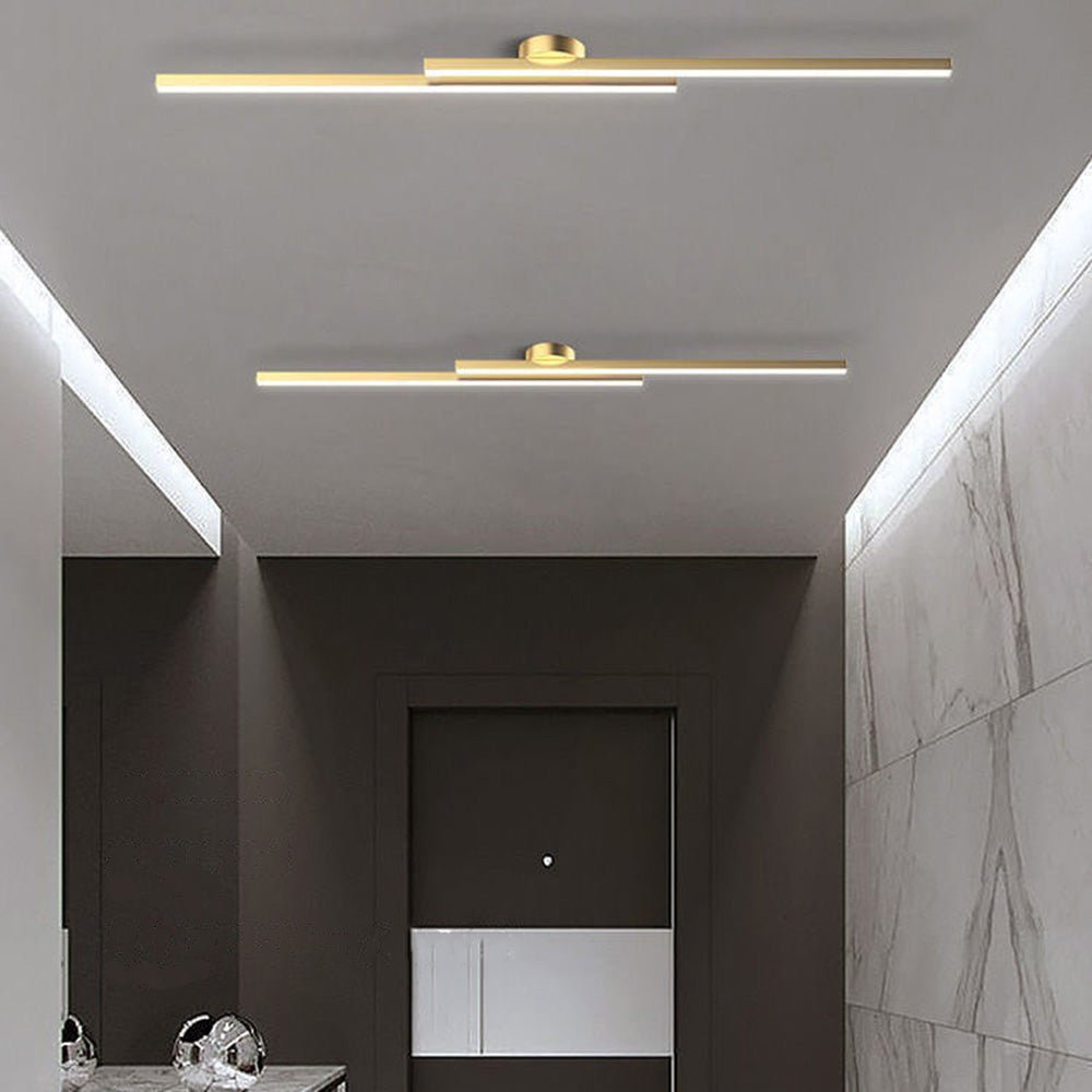HaloEdge™ – Modern Aluminium Long Strip Semi Flush Mount LED Ceiling Light