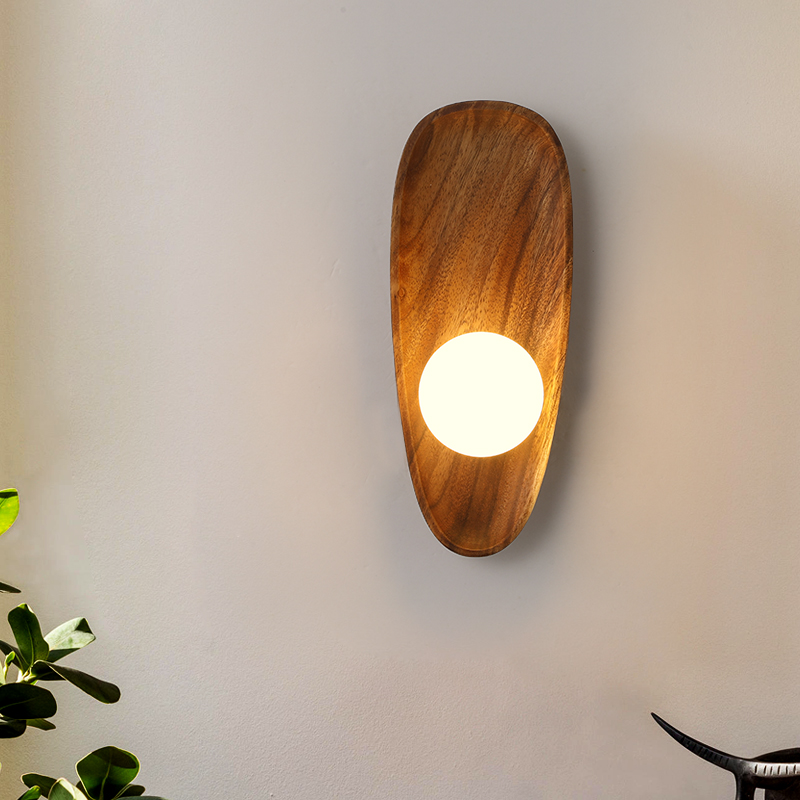 NaturaGlow™ – Elegant & Durable Natural Wood LED Wall Light