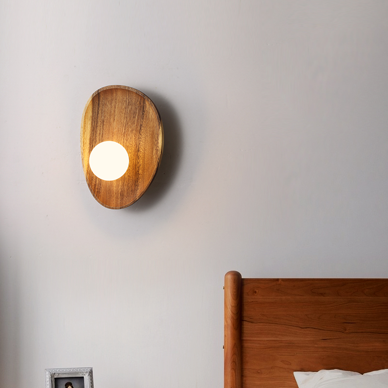 NaturaGlow™ – Elegant & Durable Natural Wood LED Wall Light