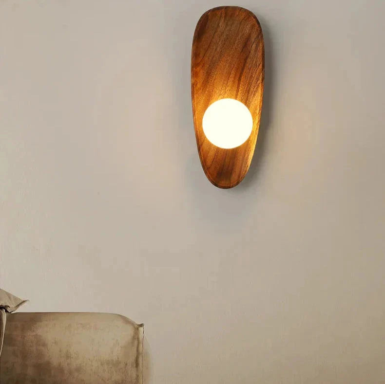 NaturaGlow™ – Elegant & Durable Natural Wood LED Wall Light