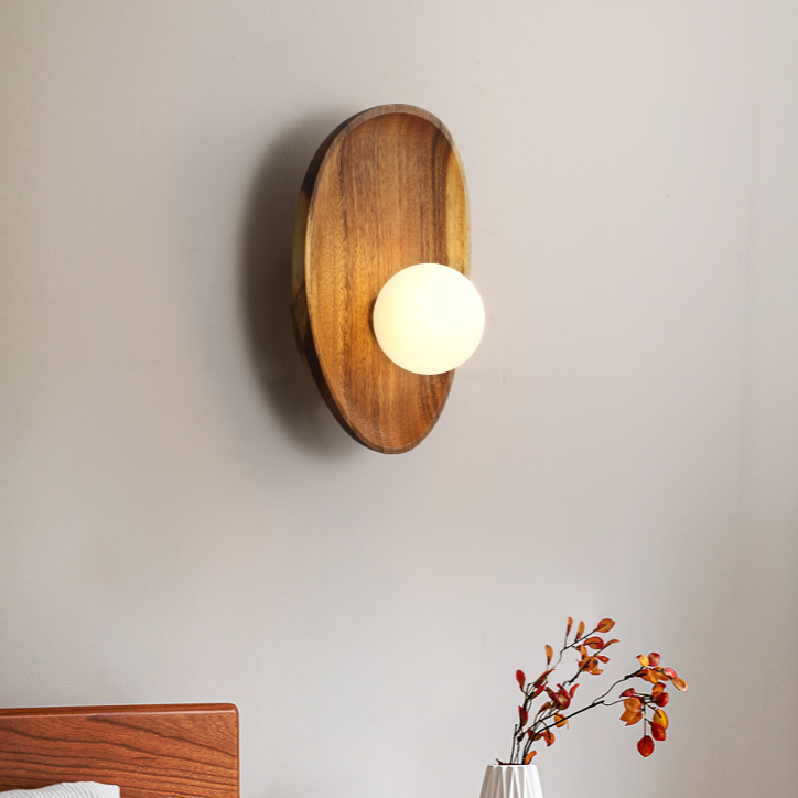 NaturaGlow™ – Elegant & Durable Natural Wood LED Wall Light