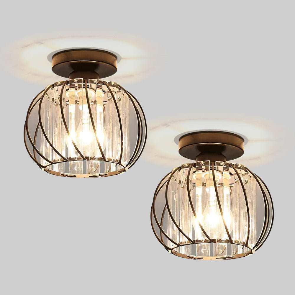 LumiDuet™ – Set of 2 Simple Luxury Glass Hallway Ceiling Light