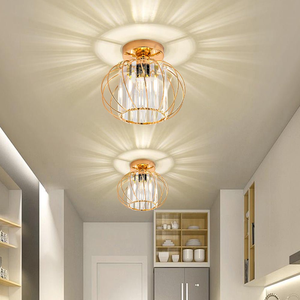 LumiDuet™ – Set of 2 Simple Luxury Glass Hallway Ceiling Light