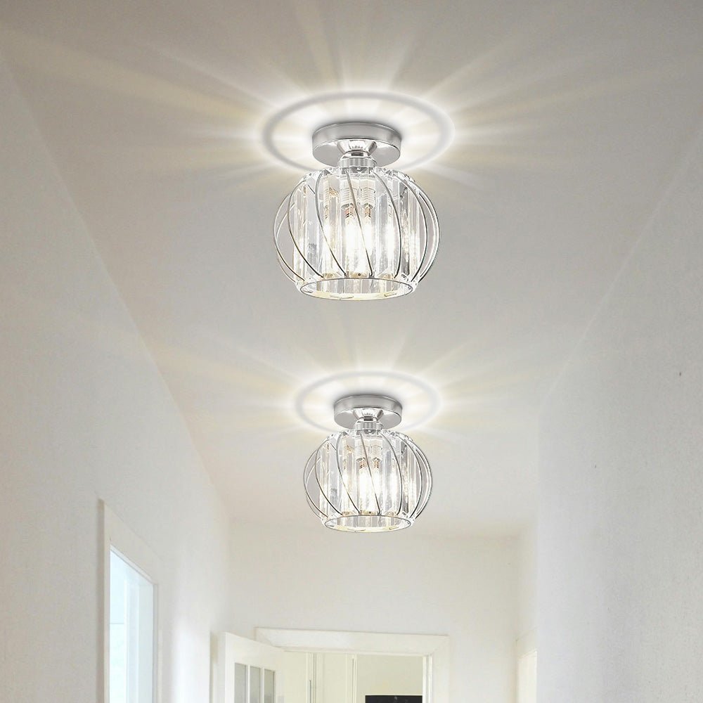 LumiDuet™ – Set of 2 Simple Luxury Glass Hallway Ceiling Light