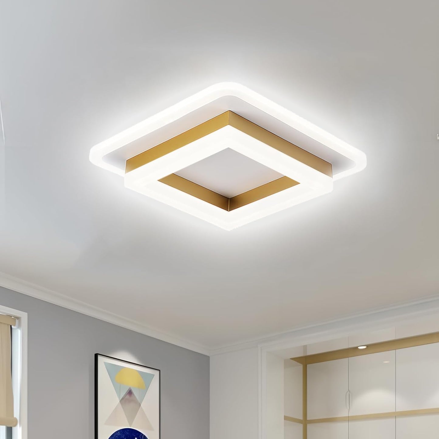 AuraBlock™ – Square Hallway LED Ceiling Light