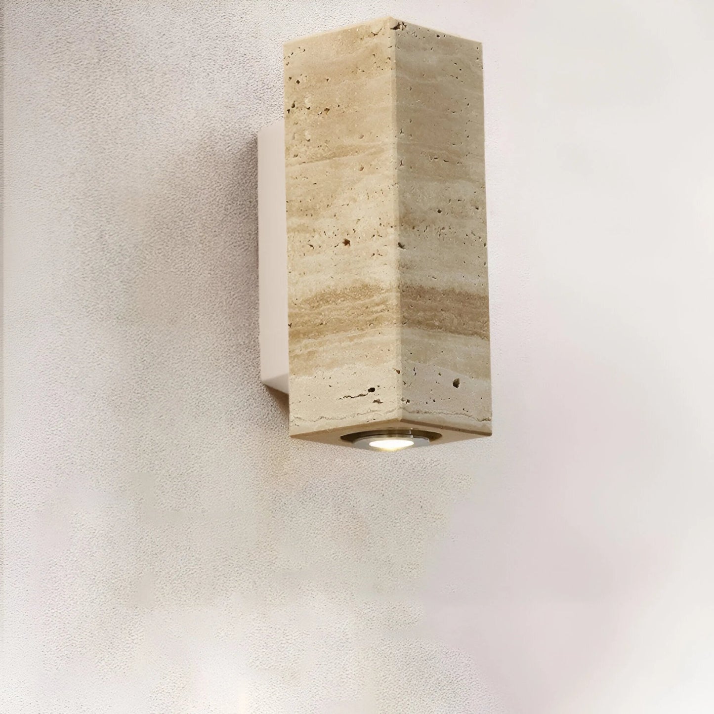 StoneLuxe™ – Travertine Designer Wall Sconce Warm Lighting