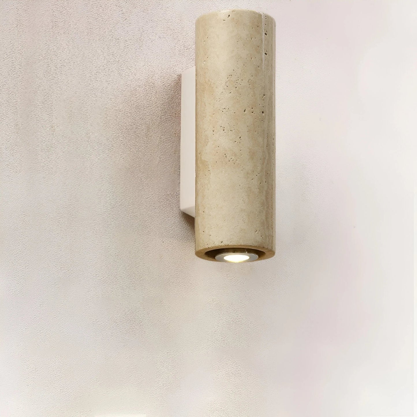 StoneLuxe™ – Travertine Designer Wall Sconce Warm Lighting
