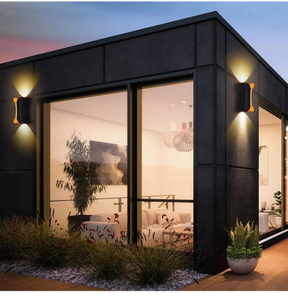 Alurex™ – Elegant 6W/12W LED Aluminum Outdoor Wall Light