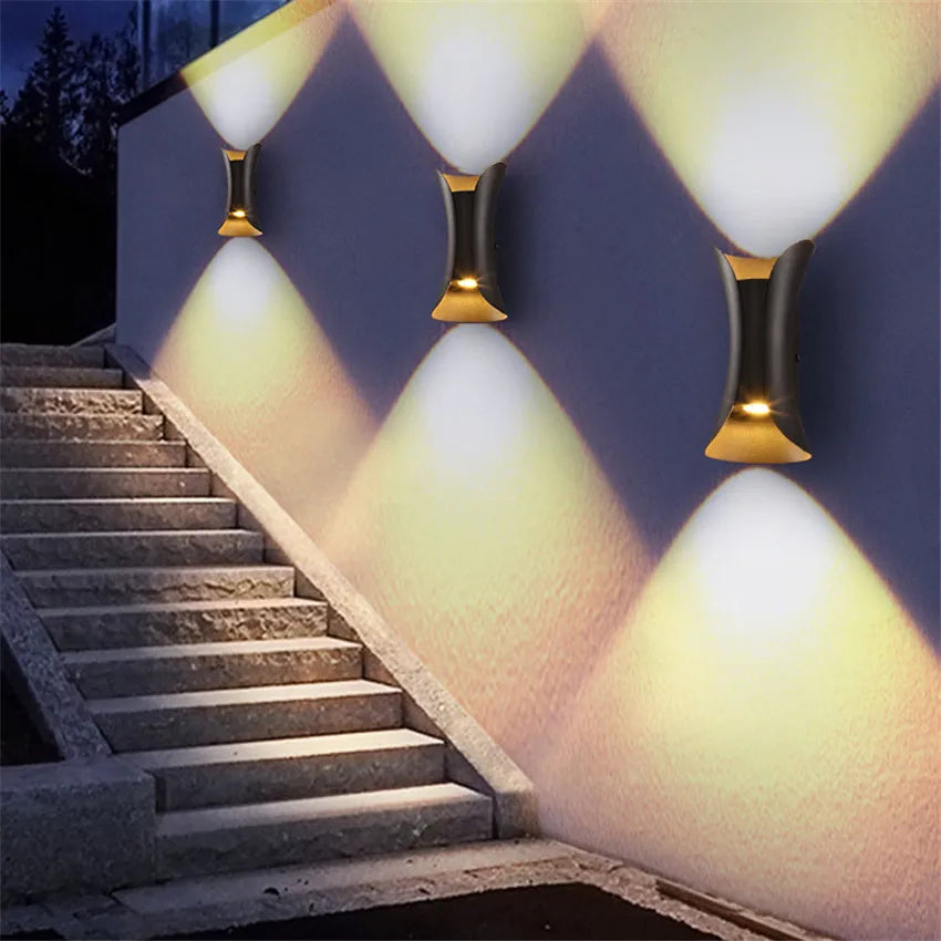 Alurex™ – Elegant 6W/12W LED Aluminum Outdoor Wall Light