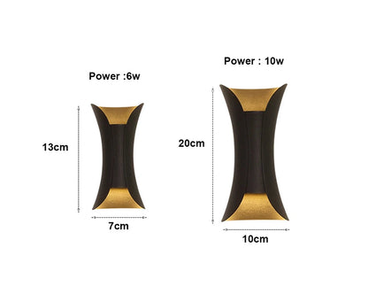 Alurex™ – Elegant 6W/12W LED Aluminum Outdoor Wall Light