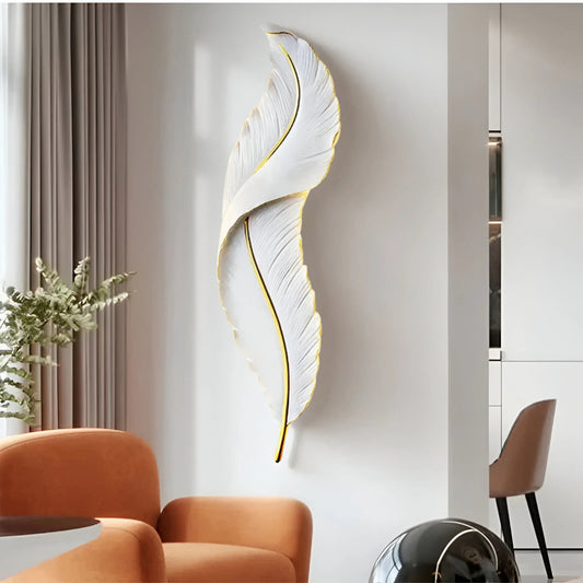 FeatherGlow™ – Dimmable LED Designer Wall Light with Soft Lighting