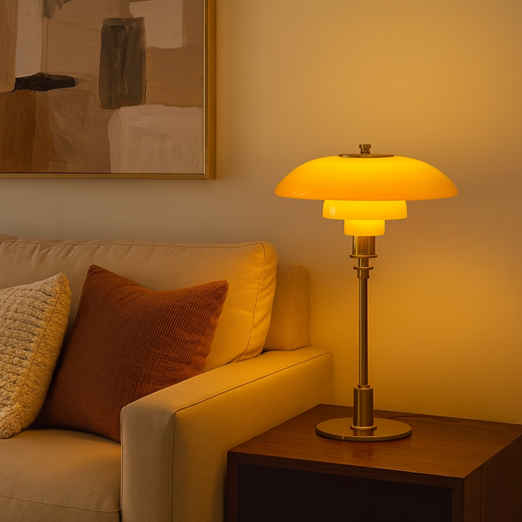 Lumierenortique™ – Scandinavian Table Lamp Glass Shade Lighting