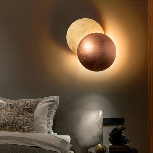 LunarGlow™ – Silver Metal Designer Wall Light with Adjustable Lighting