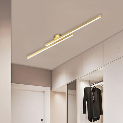 HaloEdge™ – Modern Aluminium Long Strip Semi Flush Mount LED Ceiling Light