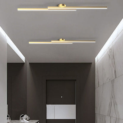 HaloEdge™ – Modern Aluminium Long Strip Semi Flush Mount LED Ceiling Light