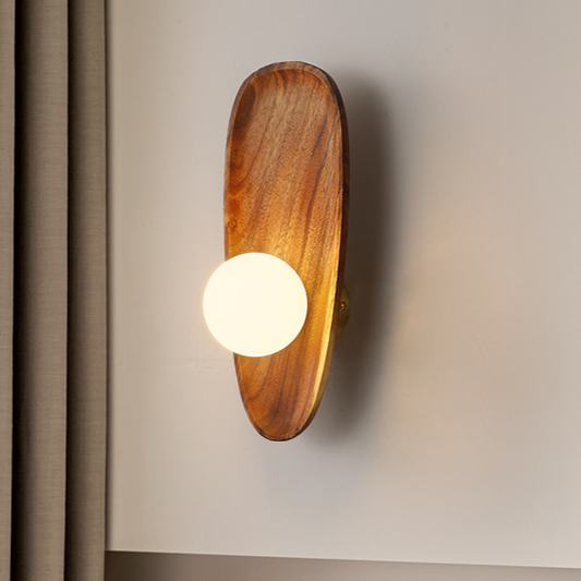 NaturaGlow™ – Elegant & Durable Natural Wood LED Wall Light