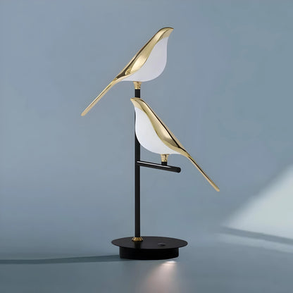 Orniluce™ – 3-Color Golden Bird LED Design Table Lamp