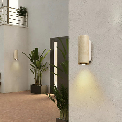 StoneLuxe™ – Travertine Designer Wall Sconce Warm Lighting